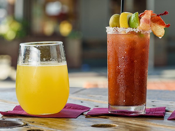 Mimosa and bloody mary
