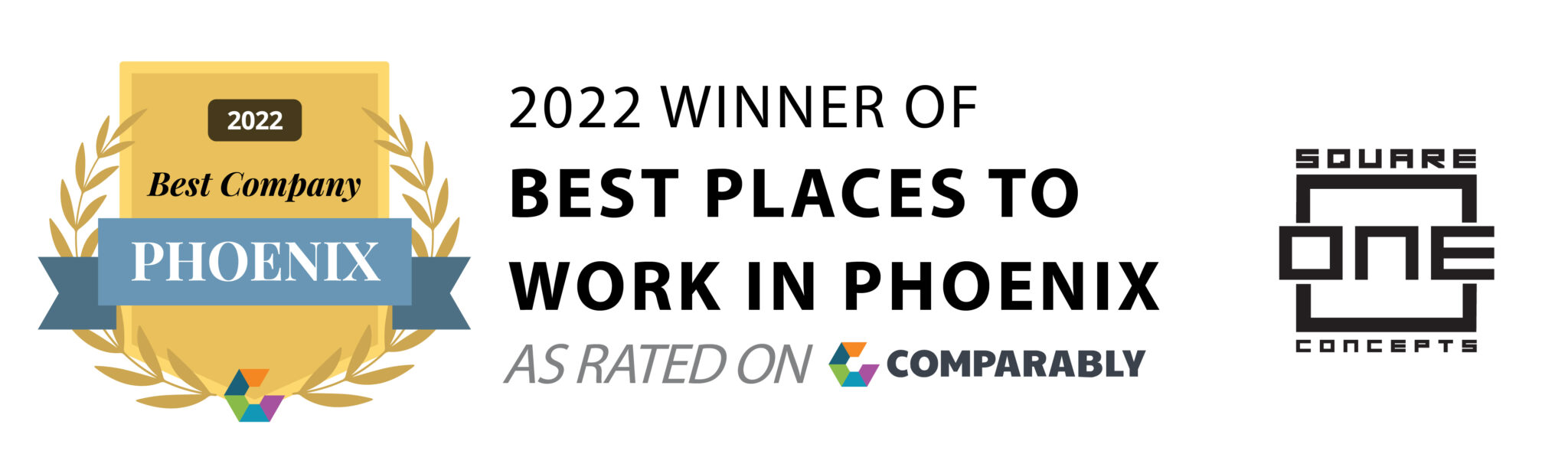 Square One Concepts, Inc. is a Winner of Comparably’s Best Leadership Teams 2021. Check out our award winning company culture as rated by our own employees  #comparably